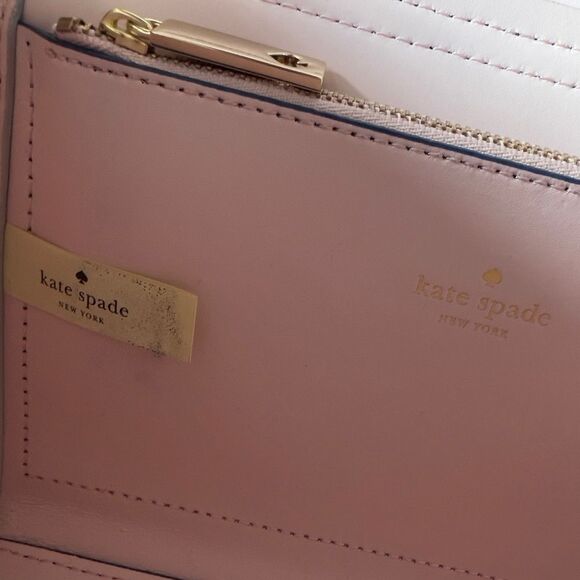 KATE SPADE ♠️ New York Arbour Hill Charline Blue & White Handbag - Picture 8 of 9